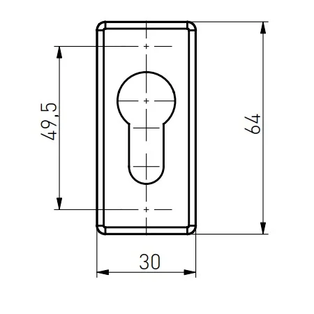 Накладка сердцeвины DUBLIN F6 (INOX)