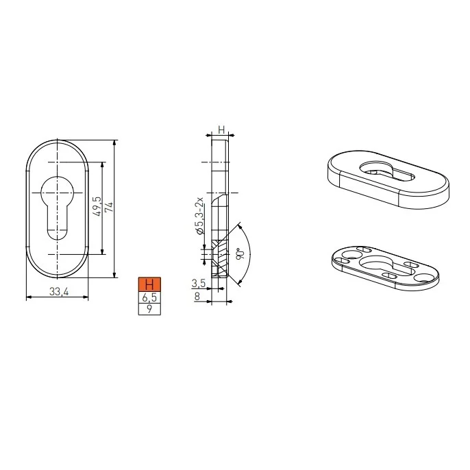 Накладка сердцевины RAL INOX