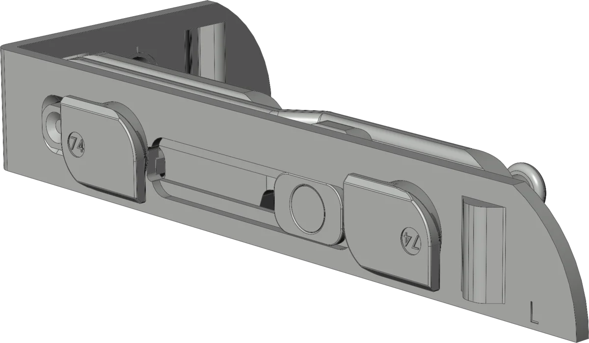 Петля на раму EL.A.SE.74. (левая) ALUM SELECT